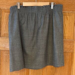 Gray wool J. Crew skirt